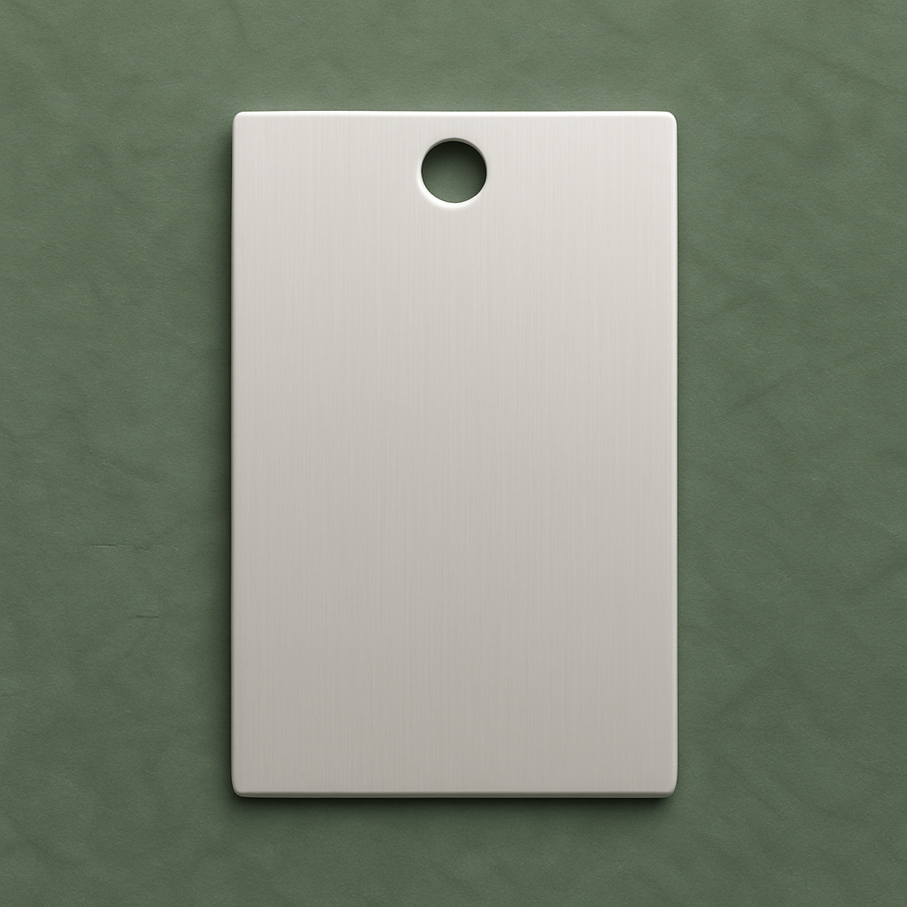 Edelstahl-Anhänger rechteckig – personalisierbar mit Gravur Vorlage Optokult