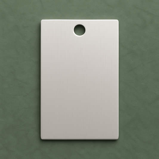 Edelstahl-Anhänger rechteckig – personalisierbar mit Gravur Vorlage Optokult