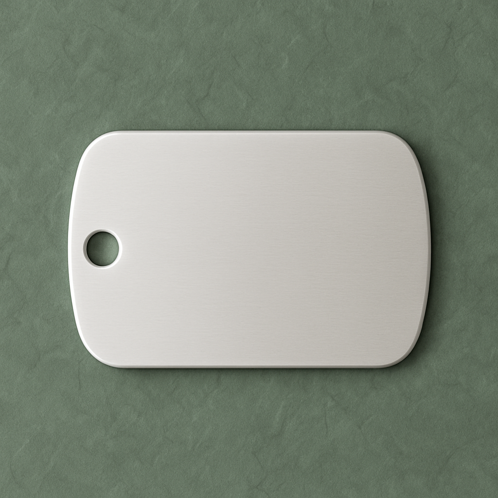 Personalisierte Aluminium-Marke mit Gravur Vorlage optokult