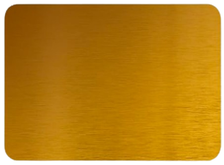 Personalisierte Aluminium Visitenkarte Gold Optokult