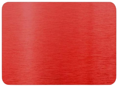 Personalisierte Aluminium Visitenkarte Rot Optokult