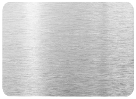 Personalisierte Aluminium Visitenkarte Silber Optokult